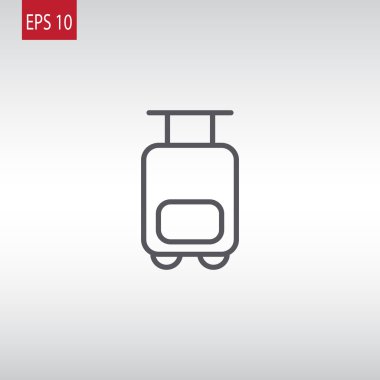 Turizm Seyahat çanta arabası simgesi