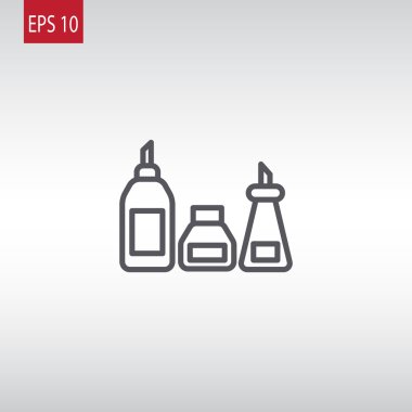 mutfak şişe set simgesi  