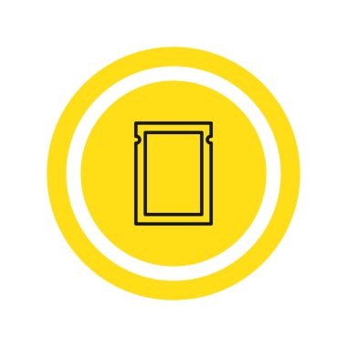 Polietilen paket simgesi