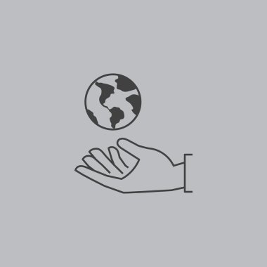 el ele tutuşan dünya simgesi