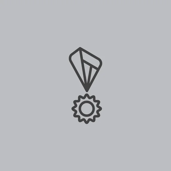 Medallion ribbon icon — Stock Vector