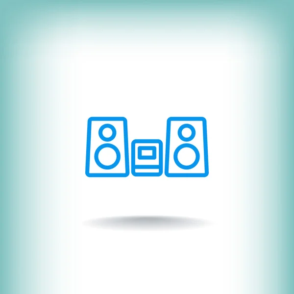 Audio system icon — Stock Vector