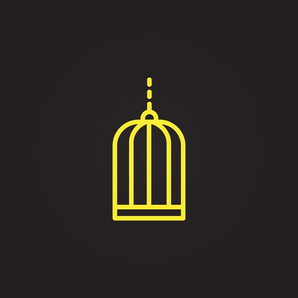 Icono de jaula de ave — Archivo Imágenes Vectoriales