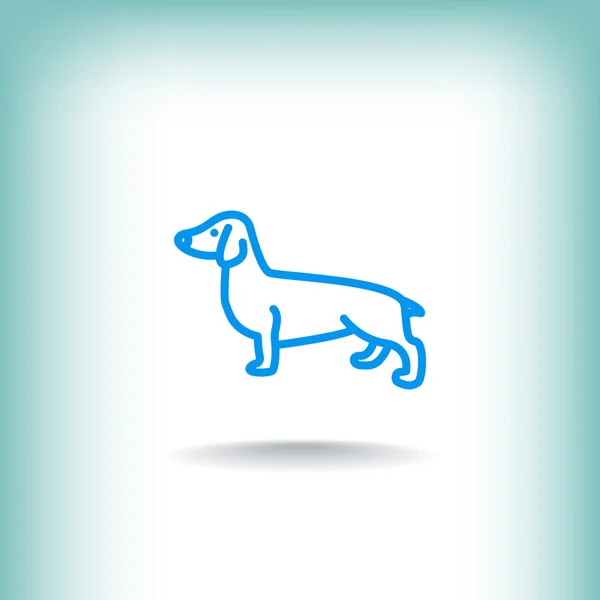 Dog web Icon. — Stock Vector