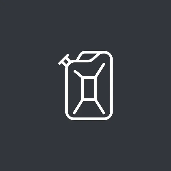 Jerrycan för bensin ikon — Stock vektor