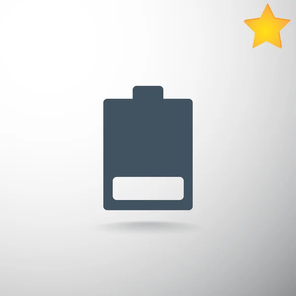 Icône batterie faible — Image vectorielle