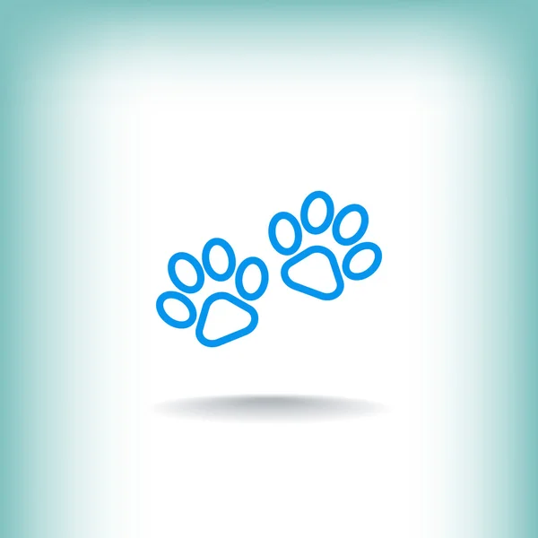 Animal paws icon — Stock Vector