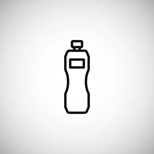 Icône bouteille en plastique — Image vectorielle