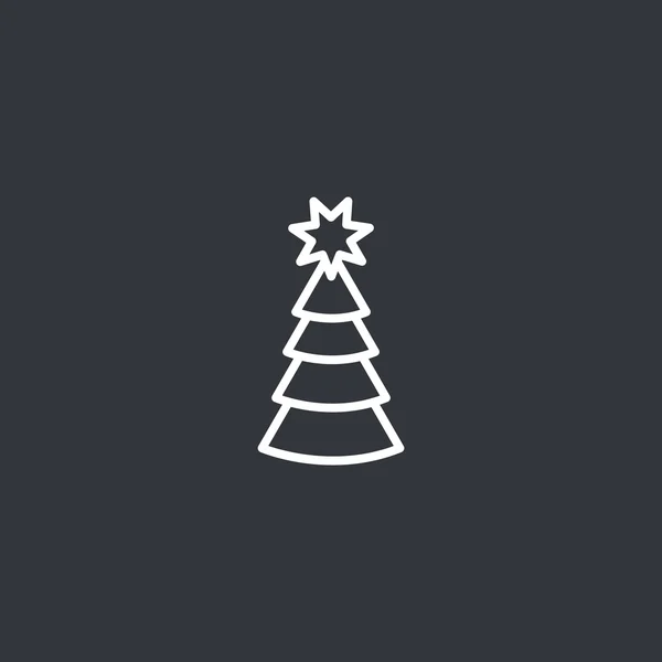 Ícone de árvore de Natal —  Vetores de Stock