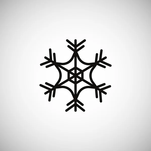 Winter Snowflake pictogram — Stockvector