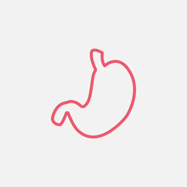 Emberi gyomor szerv ikon — Stock Vector