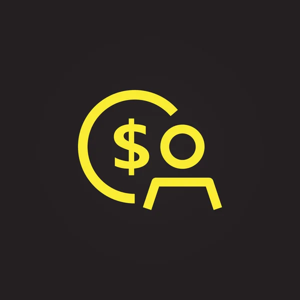 Accountant, boekhouder pictogram — Stockvector