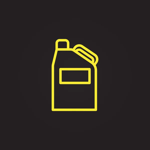 Jerrycan para icono de bencina — Archivo Imágenes Vectoriales