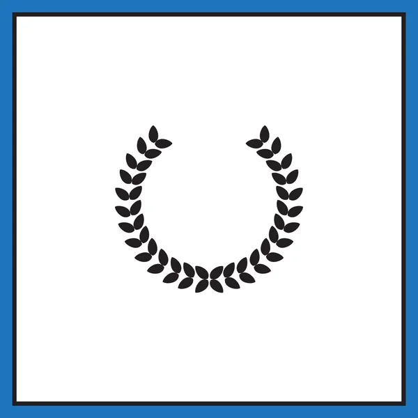 Winnaar krans pictogram — Stockvector