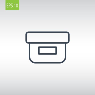 yiyecek kabı simgesi