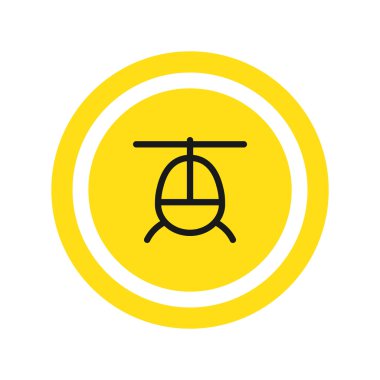 Helikopter uçak simgesi