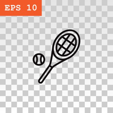 Tenis raketi topu simgesiyle