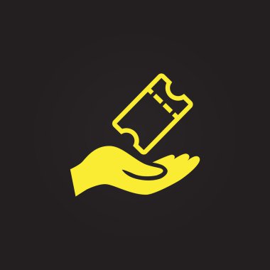 Bilet simgesi el tutar