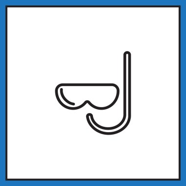 şnorkel ve maske simgesi