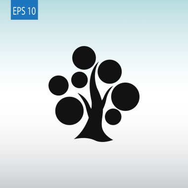 soyut ağaç simgesi