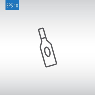 sıvı simge için cam şişe