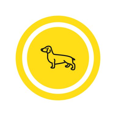 Dachshund köpek simgesi. 