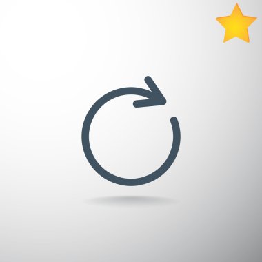 belirlediyseniz, ok simgesi yeniden başlatın