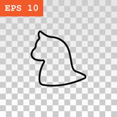 kedi hayvan siluet simge