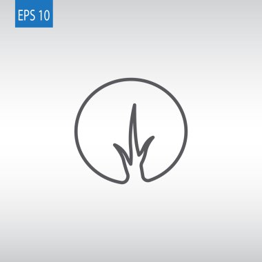 soyut ağaç simgesi