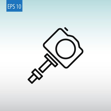 monopod selfie simgesi