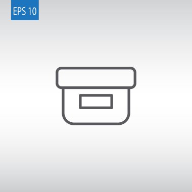 yiyecek kabı simgesi