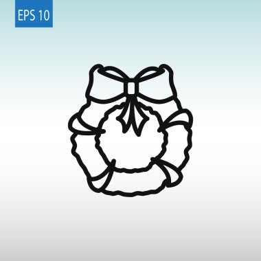 Noel çelenk simgesi