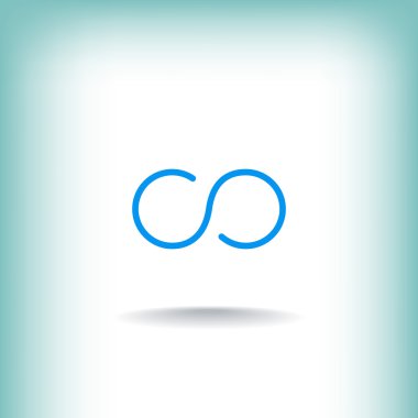 Infinity soyut işareti simgesi  