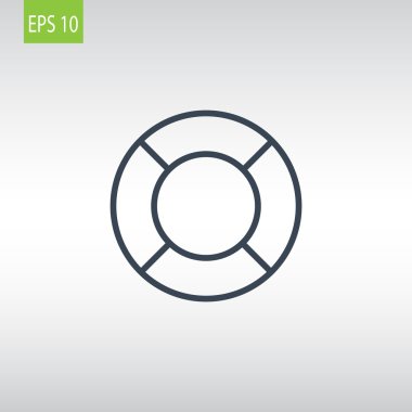 Lifebuoy. Kauçuk halka simgesi