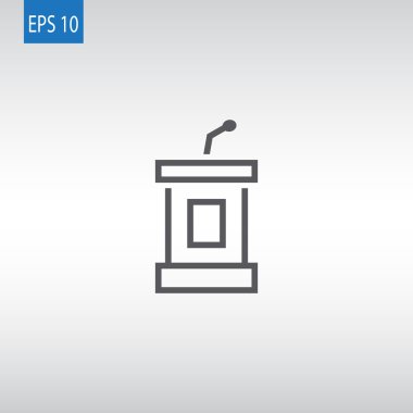 Tribün simgesi tasarım