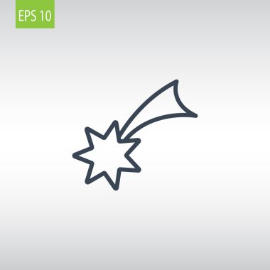 Noel yıldızı simge. 