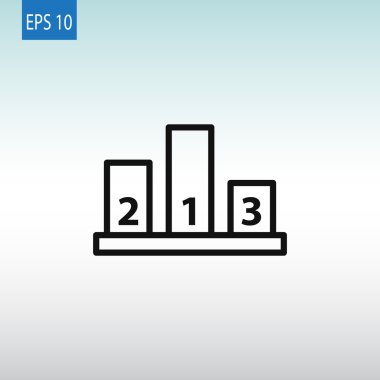 Şampiyon podyum simgesi