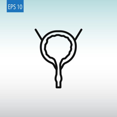 insan idrar kesesi simgesi