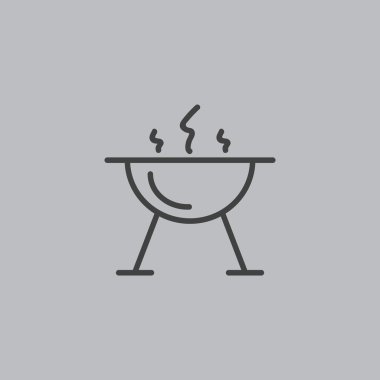 mangal barbekü simgesi