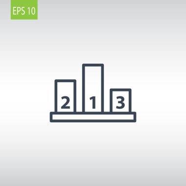 Şampiyon podyum simgesi