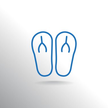 plaj terlikleri simgesi