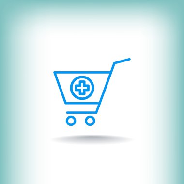 Alışveriş arabası simgesi 