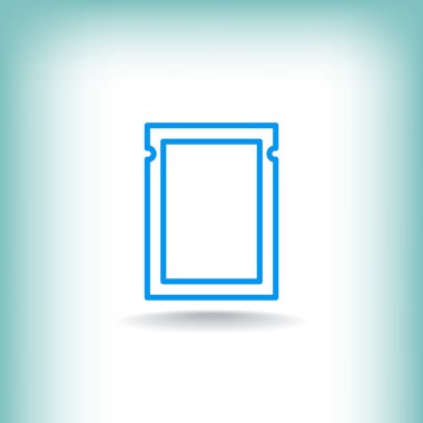 Polietilen paket simgesi