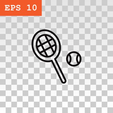 tenis raketi ve top simgesi