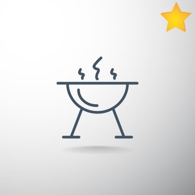 mangal barbekü simgesi