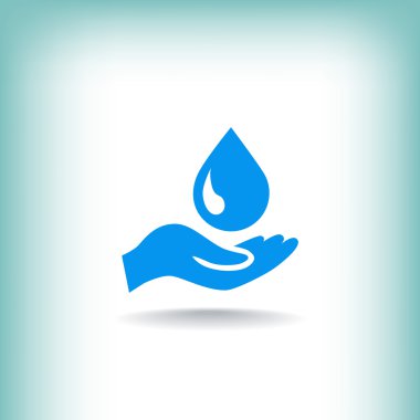 El tutar damla simgesi