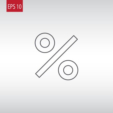 yüzde işareti simgesi