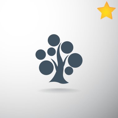 soyut ağaç simgesi