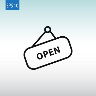 işareti açık web simgesi