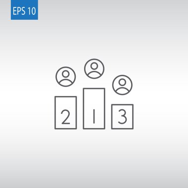 Şampiyon podyum simgesi